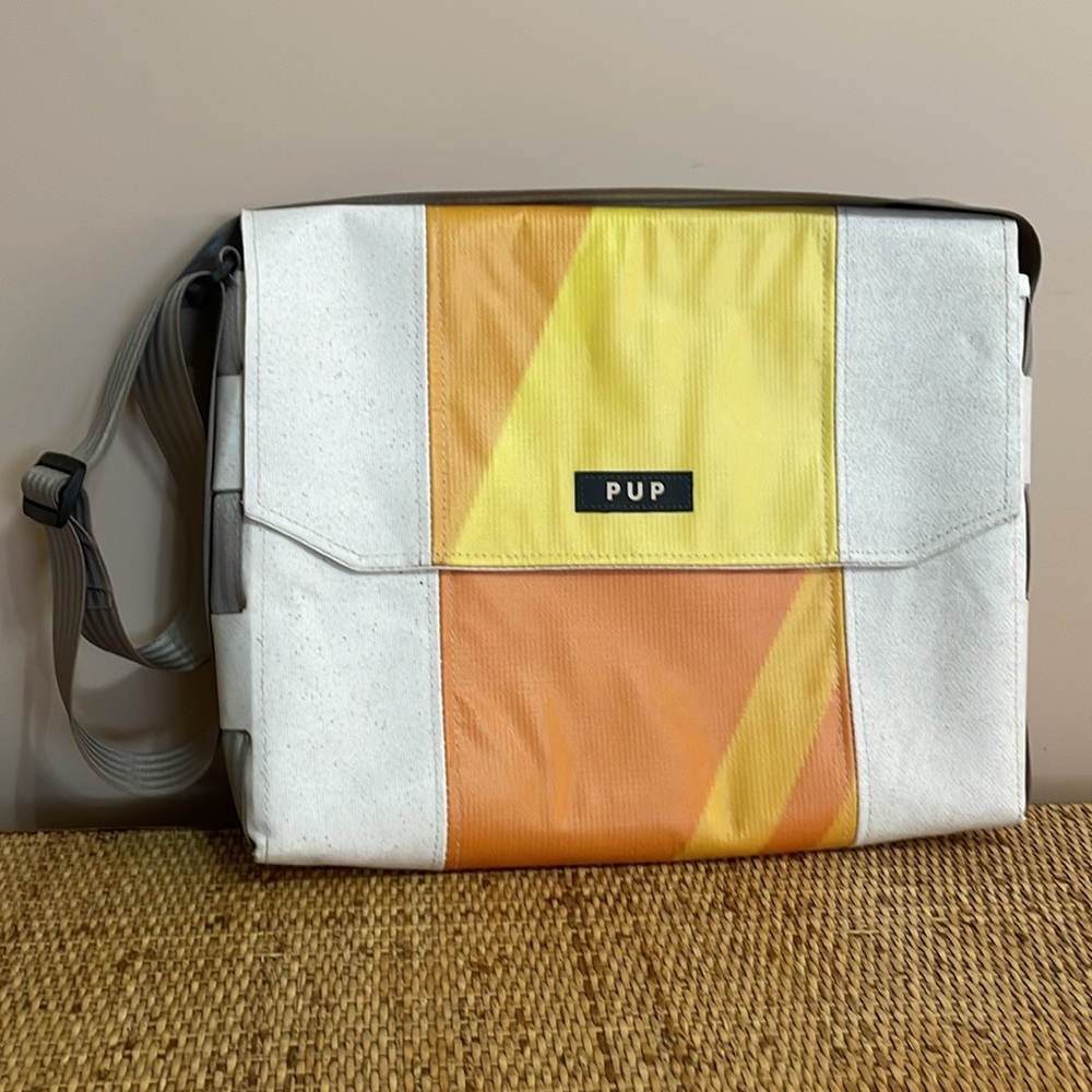 Courier 15” Messenger Bag Made From the Roof of the RCA Dome.